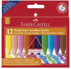 Faber-Castell Radierbare Kreide Jumbo GRIP 12er Kartonetui