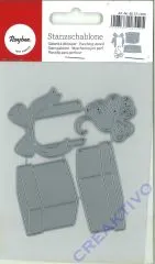 Stanzschablone Geschenke