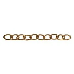 Alu-Gliederkette 15,1x9,7mm Meterware gold (Restbestand)