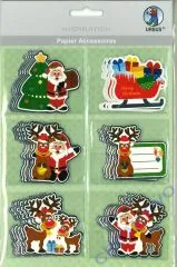 Papier Accessoires Frohe Weihnachten 6x6 Motive (Restbestand)