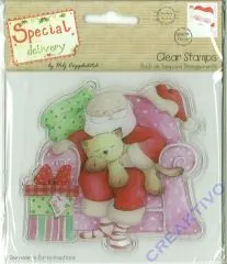 Clear Stamp Special delivery - Snoozing Santa