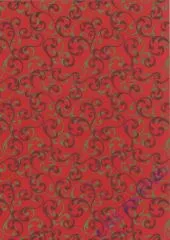 BastelkartonFlock gold/rot DIN A4 (Restbestand)