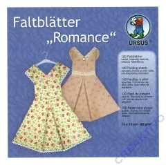 URSUS Faltbl�tter Romance 15x15cm 120 Blatt