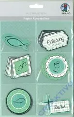 Papier Accessoires - Motiv 69 Jesus Aqua