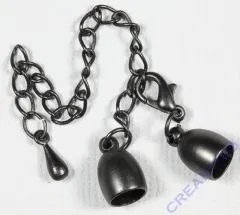 Pracht Verschluss 6mm onyx matt