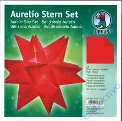 Aurelio Stern Set 20x20cm transparent rot