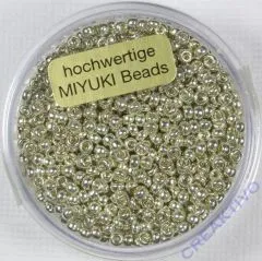 Miyuki Beads 2,2mm 12g metallic silver