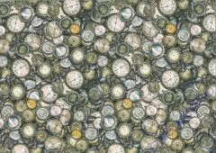 Motiv-Fotokarton 300g/qm 49,5x68cm Uhren