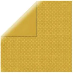 Scrapbookingpapier Double Dot maize / honiggelb (Restbestand)
