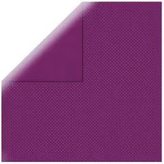 Scrapbookingpapier Double Dot grape / rotlila (Restbestand)