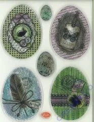 Silikon-Stempel Vintage Ostereier