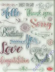 Silikon-Stempel Just to say