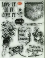 Silikon-Stempel Grunge