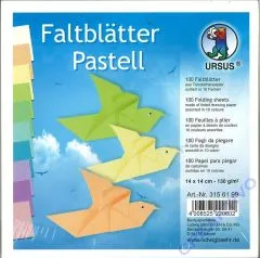 Faltbltter 14x14cm pastell