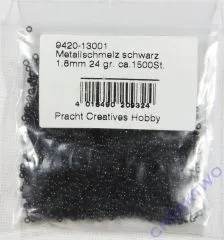 Pracht Quetschperlen 1,8mm 24g schwarz