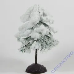 Deko-Fichte beflockt