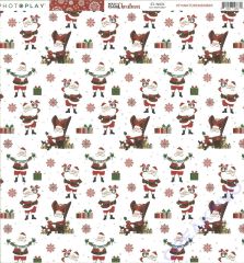 Mad 4 Plaid Christmas Double-Sided Cardstock 12X12 - St. Nick