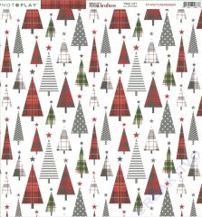 Mad 4 Plaid Christmas Double-Sided Cardstock 12X12 - Tree lot