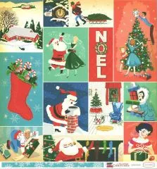 A Very Merry Christmas Double-Sided Cardstock 12X12 - Christmas Festives Journaling cards