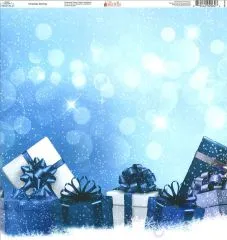 Ella & Viv Blue Christmas Single-Sided Cardstock 12X12 - Christmas Morning