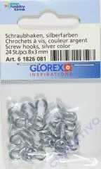 Schraubhaken 8x3mm 24 St�ck