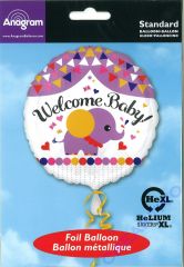 Folienballon Welcome Baby