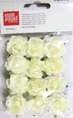Papierblume creme 12er