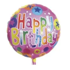 Rayher Folienballon Happy Birthday 46cm
