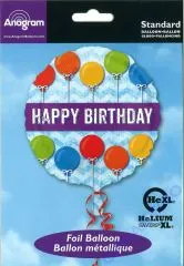 Folienballon Happy Birthday Ballons