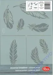 Universal-Schablone Federn