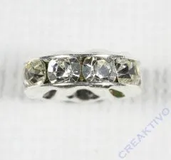 Strass-Rondell 10mm silberfb.