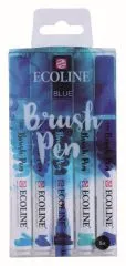 Talens Ecoline Brushpen 5er-Set Blau