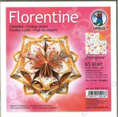 Florentine Faltbltter Romance 15x15cm 65 Blatt orange