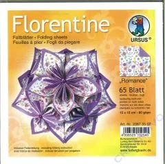 Florentine Faltbltter Romance 15x15cm 65 Blatt purple
