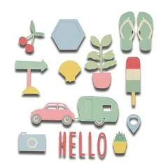 Sizzix Thinlits Die Set 17PK - Summer Time