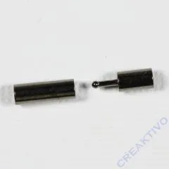 Steckverschluss Metall 2mm oxyd