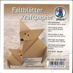Faltbltter Kraftpapier 10cm x 10cm