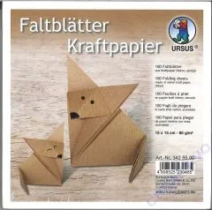 Faltbltter Kraftpapier 14cm x 14cm