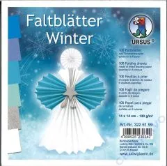 Faltbltter Winter 15cm x 15cm