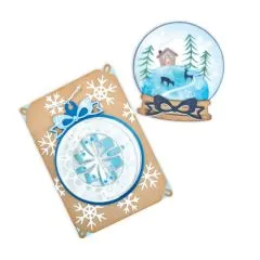 Sizzix Thinlits Die Set 6PK - Christmas Ornament Flip and Fold