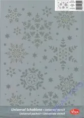 Universal-Schablone A3 Schneesterne gro�