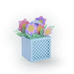 Sizzix Thinlits Die Set 12PK - Card in a Box, Flower Basket