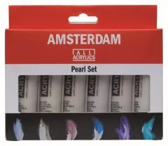 Amsterdam Acrylics - 6 x 20ml Pearl Set