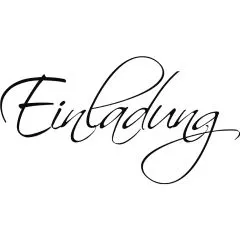 Holz-Stempel Einladung