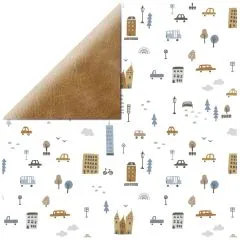 Scrapbooking Papier Lets Go - Sightseeing