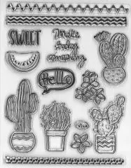 Silikon-Stempel Kaktus