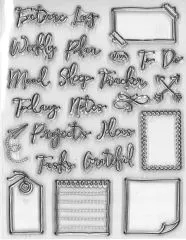 Silikon-Stempel Bujo / Kalender Notes, Tracker & Co