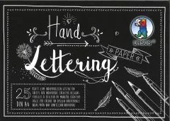 Handlettering Papier Din A6 schwarz