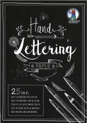 Handlettering Papier Din A5 schwarz