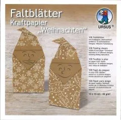 Faltbl�tter Kraftpapier Weihnachten
